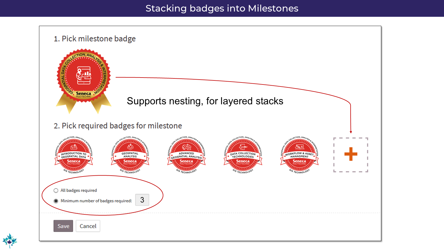 Milestone badges