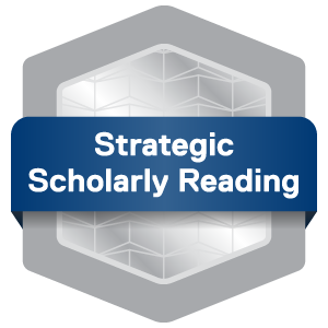 Strategic Scholarly Reading Badge