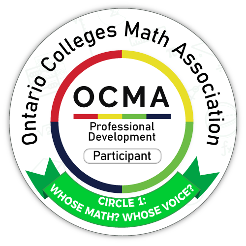 OCMA Fall 2025 Community Circles -  Circle 1: Whose Math? Whose Voice?