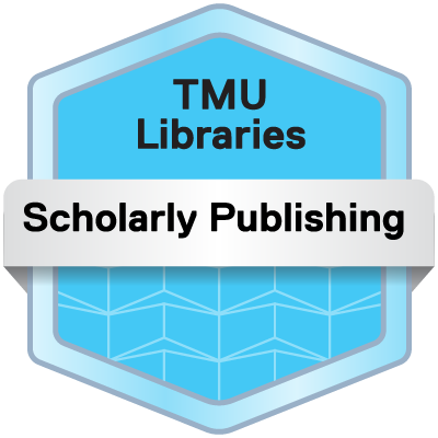 Scholarly Publishing Stacked Badge