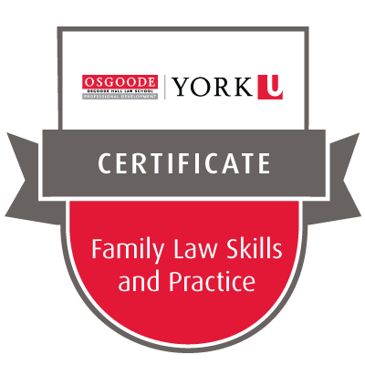 The Osgoode Certificate in Family Law Skills and Practice