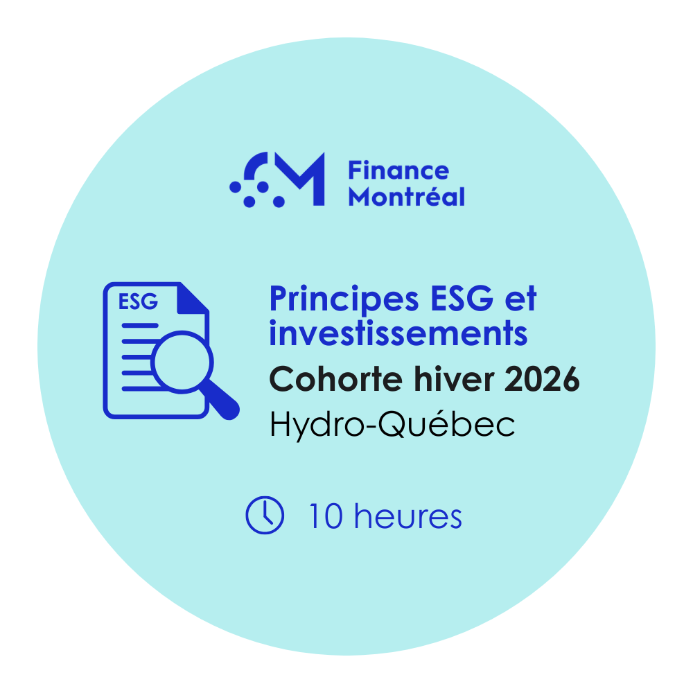 Parcours de formation : Intégrez stratégiquement les principes ESG dans vos décisions d'investissement