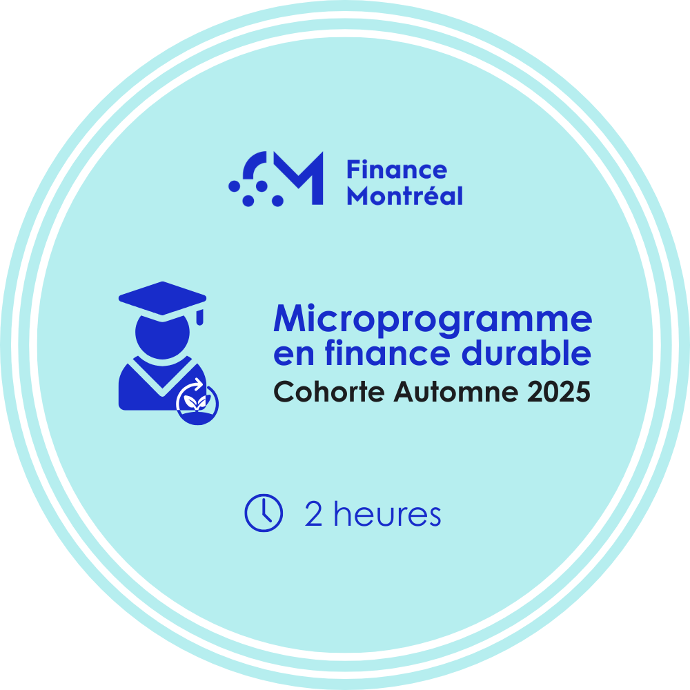 Microprogramme de formation en finance durable