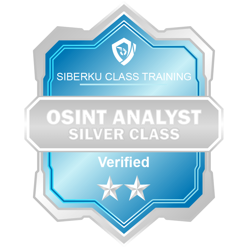 SIBERKU Open Source Intelligence Analyst Intermediate Class Online Training