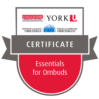 The Osgoode/FCO Certificate Essentials for Ombuds